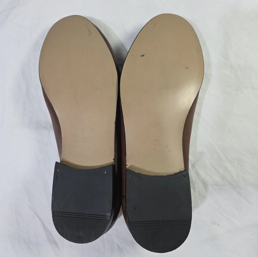 Vintage NWOT Duca Woven Brown Leather Loafers Bit Slip On Old Money Grandpacore